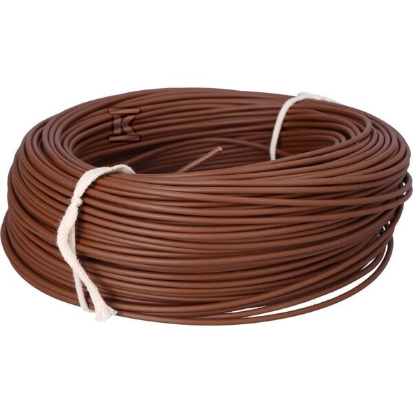 Καλώδιο LGYDY Καλώδιο εγκατάστασης LGY 1 mm2 450/750V καφέ τύμπανο 14072802 5901259816112