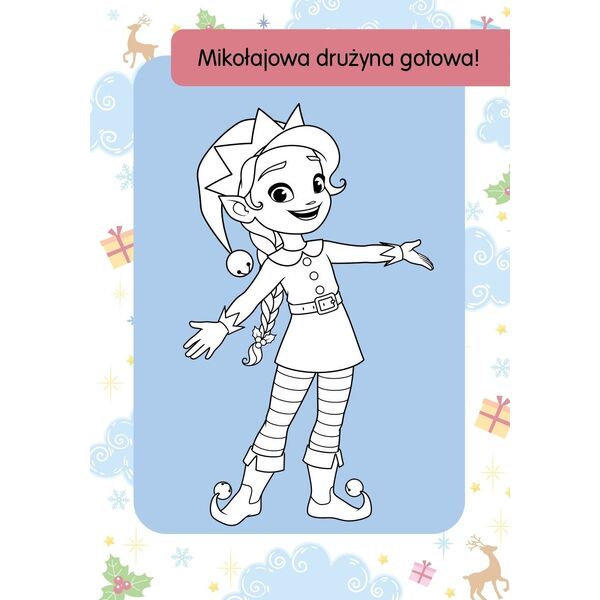 Kolorowanka z tatuażami Mikołaj