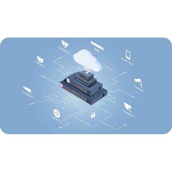 SWITCH   DS-3E1508-EI(V2) 8-PORTOWY Hikvision