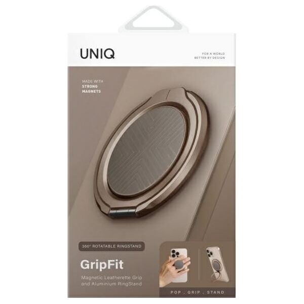 UNIQ Gripfit 360 Magnetic Mount&Kickstand Magnetic Holder gray/flint gray