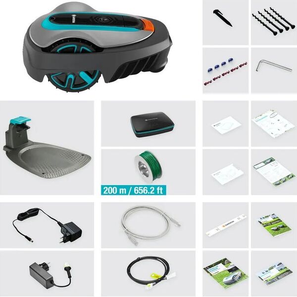 Gardena Gardena Robotic Lawnmower Sileno Life 900 Smart Lona 13801587 4078500062510