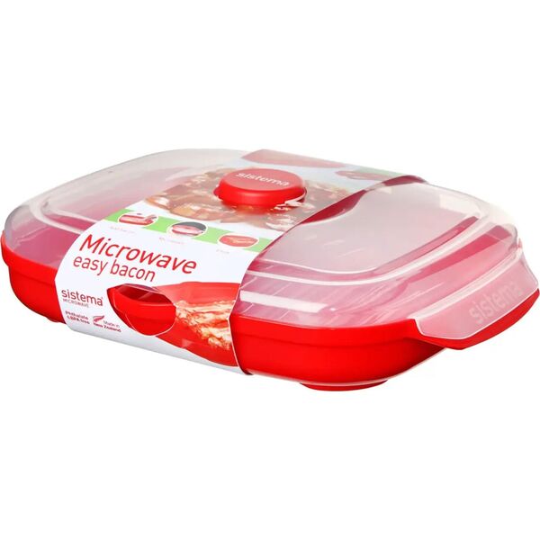 Sistema Sistema Facile Bacon, Blanc/Rouge, 28,7 x 21,9 x 7 cm 13939289 9414202011435