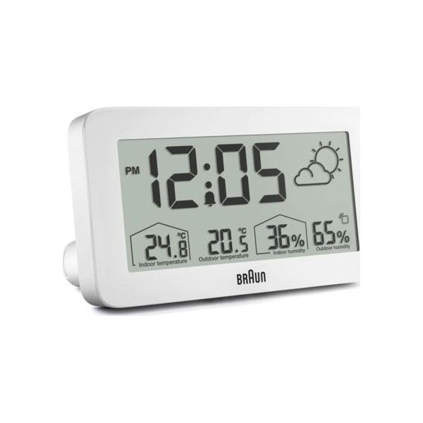 Μετεωρολογικός σταθμός Braun Braun BC 13 W DCF Digital Weather Station λευκό 13965880 4007218676054