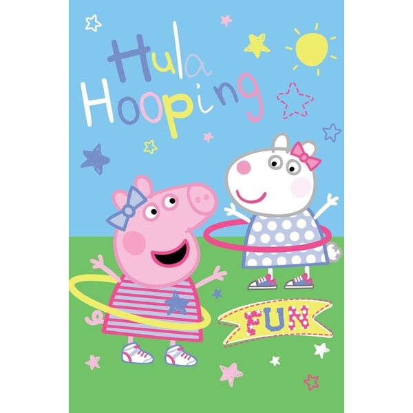 Hasbro Koc dziecięcy polarowy Świnka Peppa 100x150 kocyk