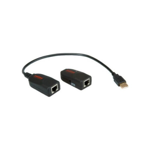 Adapter USB Roline Przedłużacz ROLINE USB 2.0 przez RJ45, maks. 50m