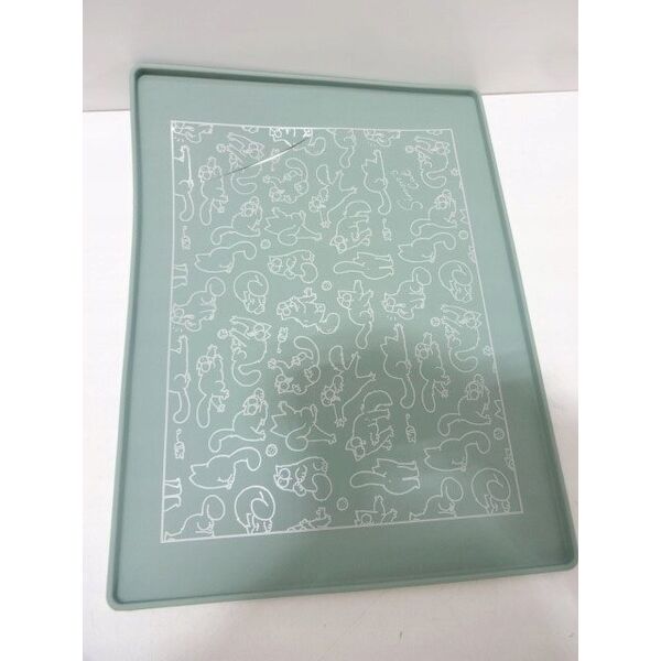 Sourcing CAT MAT FOR BOWL L 40X30X1CM GREEN
