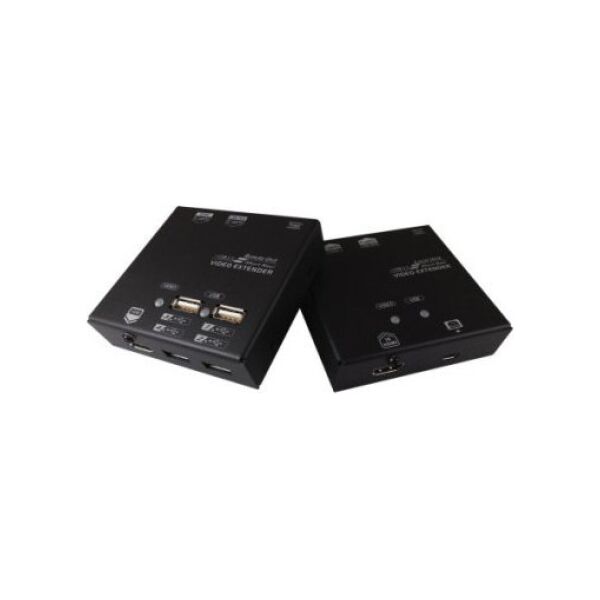 System przekazu sygnału AV Value Przedłużacz KVM VALUE przez Cat.5e/6, HDMI, 4 x USB