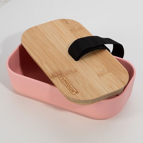 Typhoon Lunchlåda Bamboo TYPHOON® - 5,8x20x10,8 cm - Ίνα Bambu - PP - Rosa 13800213 5010853264394