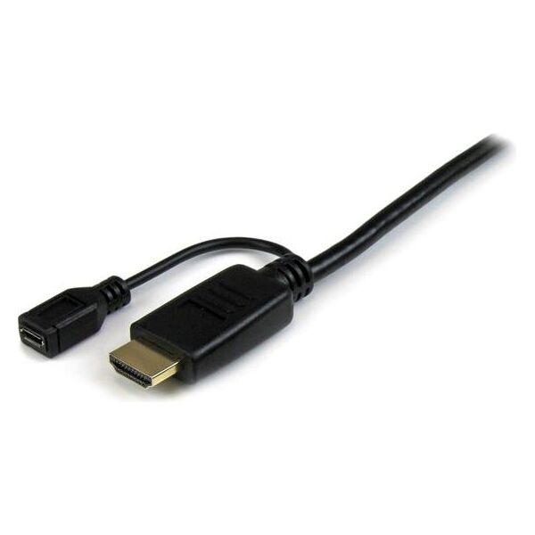 Kabel StarTech HDMI - D-Sub (VGA) + micro USB 3m czarny (HD2VGAMM10)