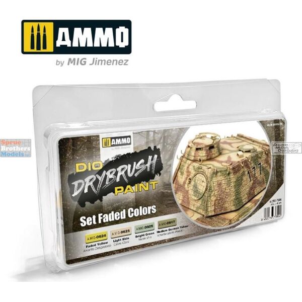 Vallejo Ammo: Drybrush Paint - Σετ ξεθωριασμένων χρωμάτων 13958982 8432074073062