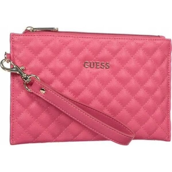 Guess Guess, Holdall, Eco Leather, Handbag, Quilted Effect And Cuff, Fucshia, 23 x 15 x 1.5 cm For Women