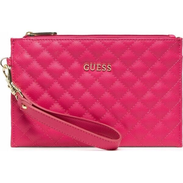 Guess Guess, Holdall, Eco Leather, Handbag, Quilted Effect And Cuff, Fucshia, 23 x 15 x 1.5 cm For Women