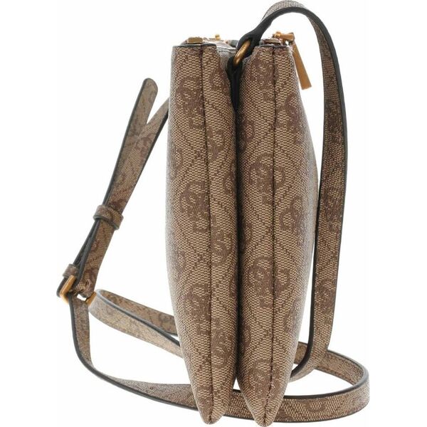 Guess Guess, Naya Mini, Double Zip, Crossbody Bag, Latte, HWSB78, For Women For Women