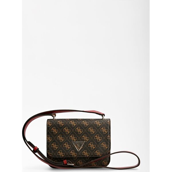 Guess Guess, Noelle, Leather, 4G Logo, Crossbody Bag, Brown, hwql78 79780, 18.5 x 14.5 x 7 cm, For Women For Women