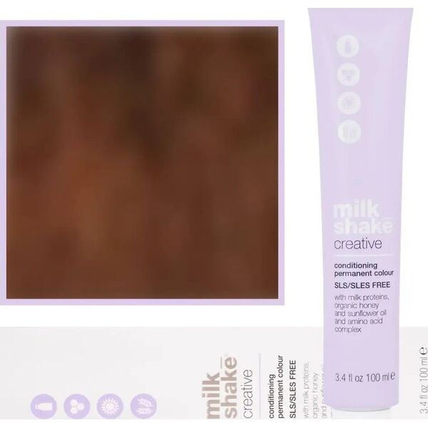 Milk Shake Milk Shake, Creative, SLS/SLES-Free, Permanent Hair Dye, 7.347GC Golden Copper Medium Blond, 100 ml For Women