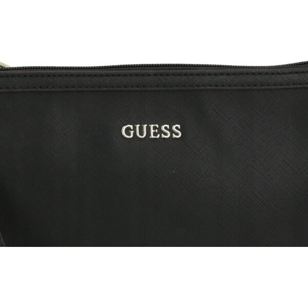 Guess Guess, Vanille, Synthetic Leather, Bag, Toiletry, Black, For Women, 25 x 19 x 2 cm For Women