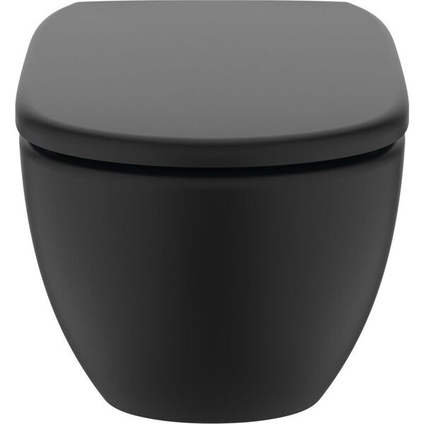 Ideal Standard TOILET HUNG TESI T5361V3 WITH COVER BLAC λεκάνη τουαλέτας 13768618 8014140511489