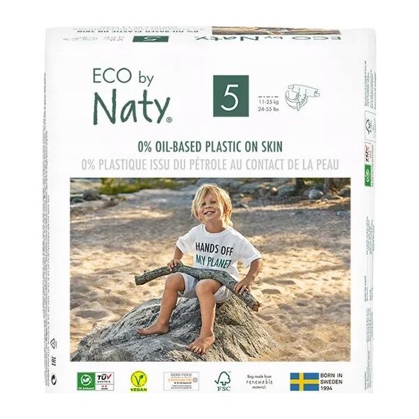Eco by NATY diapers 5 Junior dydis, 40pcs
