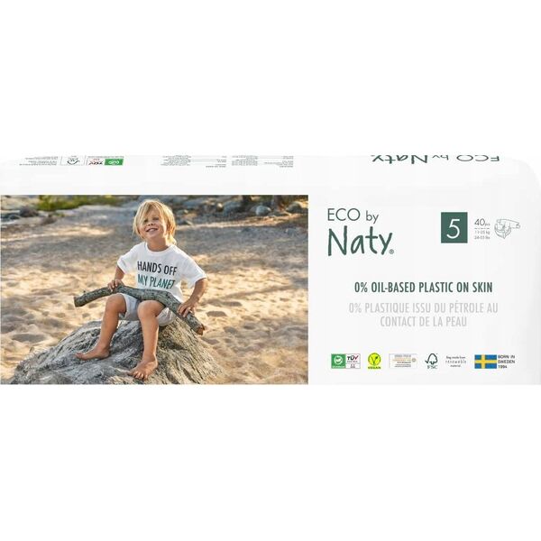 Eco by NATY diapers 5 Junior dydis, 40pcs