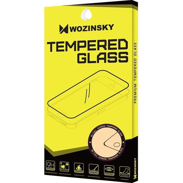 Wozinsky Wozinsky zestwaw 2x super wytrzymałe szkło hartowane Full Glue na cały ekran z ramką Case Friendly iPhone 12 Pro / iPhone 12 czarny