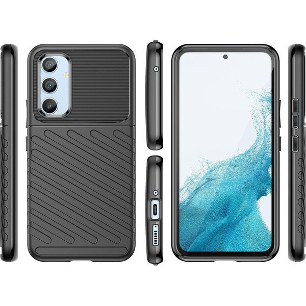Hurtel Thunder Case etui do Samsung Galaxy A54 5G silikonowy pancerny pokrowiec czarne