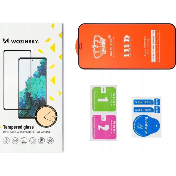 Wozinsky Szkło hartowane Wozinsky Tempered Glass Full Glue na Samsung Galaxy A55 z czarną ramką