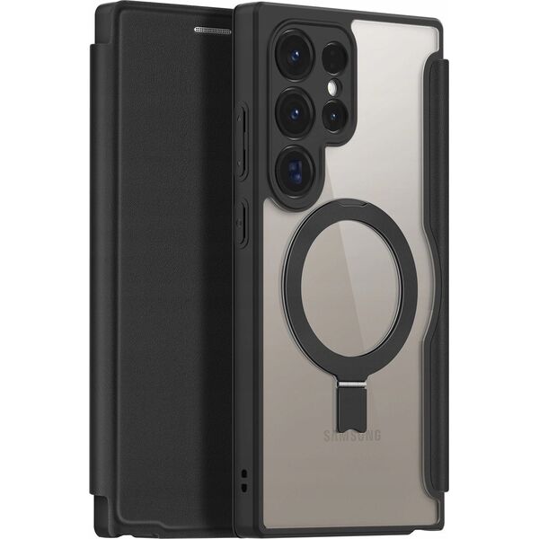 Dux Ducis Etui Dux Ducis Skin X Pro z klapką i magnetycznym ringiem na Samsung S24 Ultra - czarne