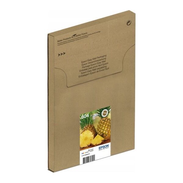 Epson Epson 604 Multipack Easy Mail Packaging - 4er-Pack - XL - Schwarz, Gelb, Cyan, Magenta - original - Blisterverpackung - Tintenpatrone - fur Expression Home XP-2200, 2205, 3200, 3205, 4200, 4205, WorkForce WF-2910, 2930, 2935, 2950