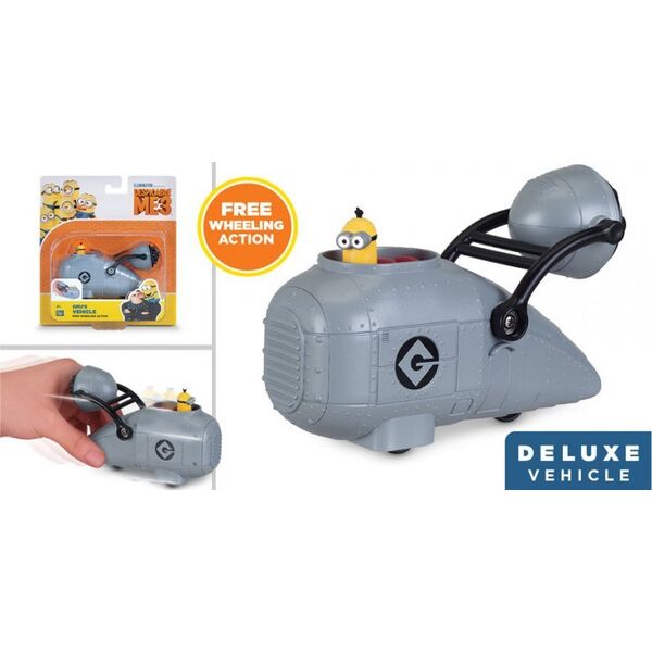 Figure Despicable Me 3, Gru's Vehicle, Free Wheel Vehicles Asst, Συλλεκτικές Φιγούρες, Για Αγόρια, 4+ ετών, 2 τμχ Για Αγόρια 14115555 5452004203058