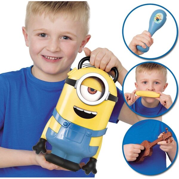 Figurine Despicable Me 3, Minions, θήκη και αξεσουάρ Stuart, Συλλεκτικές φιγούρες, Κίτρινο, Unisex, Unisex 3+ ετών 14115558 5050841607314