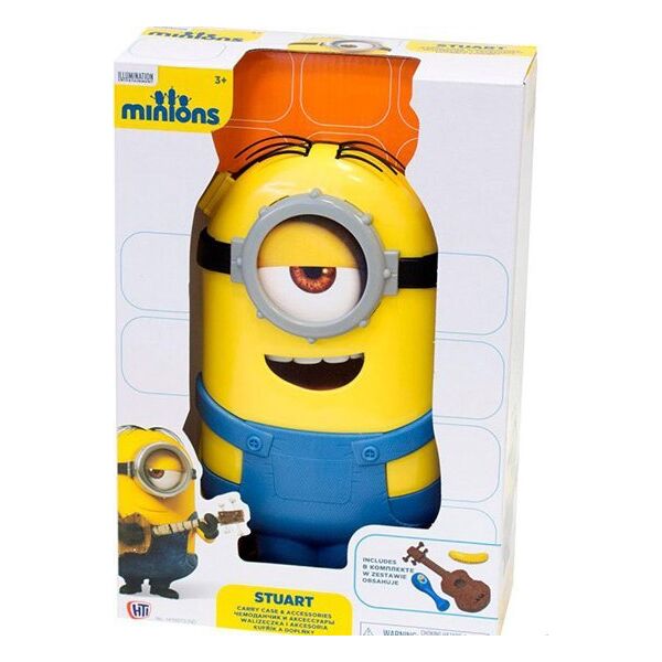 Figurine Despicable Me 3, Minions, θήκη και αξεσουάρ Stuart, Συλλεκτικές φιγούρες, Κίτρινο, Unisex, Unisex 3+ ετών 14115558 5050841607314