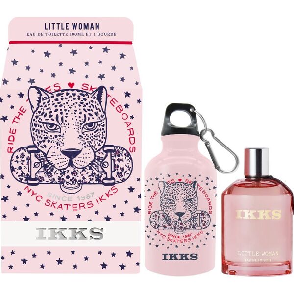 Σετ IKKS Ikks: Little Woman, Eau De Toilette, για γυναίκες, 100 ml + Little Woman, GWP Glass Water Bottle, Pink For Women 14240064 3331849018930