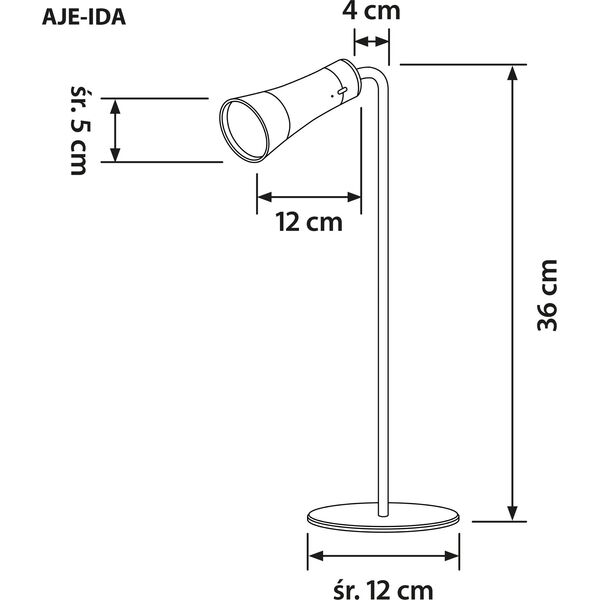 Activejet Lampka wielofunkc LED Activejet AJE-IDA 4in1 czarna