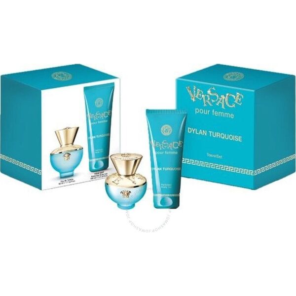 SET VERSACE Dylan Turquoise Pour Femme EDT spray 50ml + SHOWER GEL 100ml