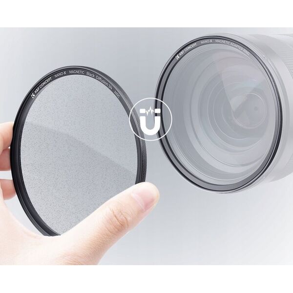 Zestaw 3w1 Filtr Black Diffusion 1/4 Pierścień Magnetyczny Dekielek 67 - 67mm / SKU.1821