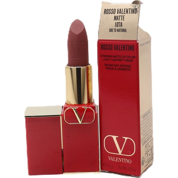 Valentino Valentino, Rosso, Ματ, Κρεμ κραγιόν, 107A, Ξαναγεμιζόμενο, 3,5 g Για γυναίκες 14240113 3614273229203