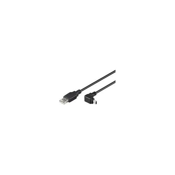 Kabel USB MicroConnect USB-A - miniUSB 1.8 m Czarny (USBAMB52A)