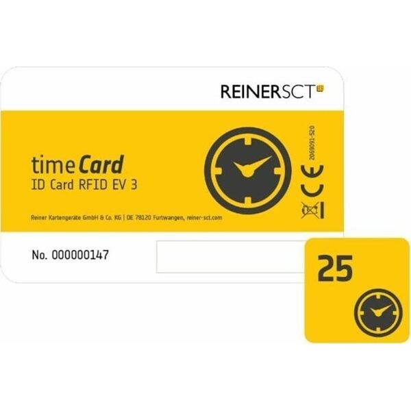 Reiner REINER SCT Chipkarten 25 DES timeCard ev3 13473555 4011170085106