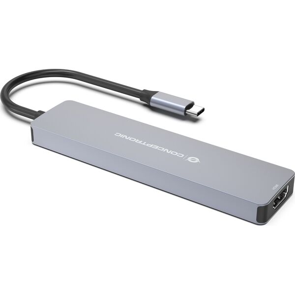 Conceptronic DONN28G stacja dokująca Przewodowa USB 3.2 Gen 1 (3.1 Gen 1) Type-C Szary