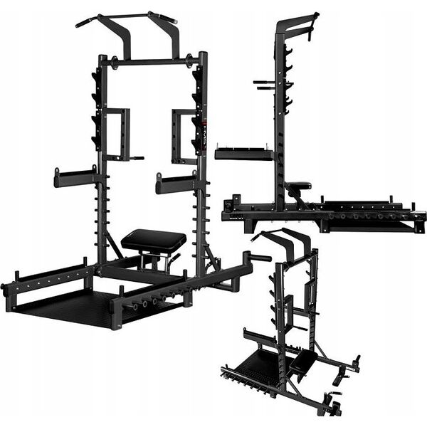 SMP01 STOJAK MULTIFUNKCYJNY Z PLATFORMĄ DO PODNOSZENIA CIĘŻARÓW I HIP THRUST COMMERCIAL HMS