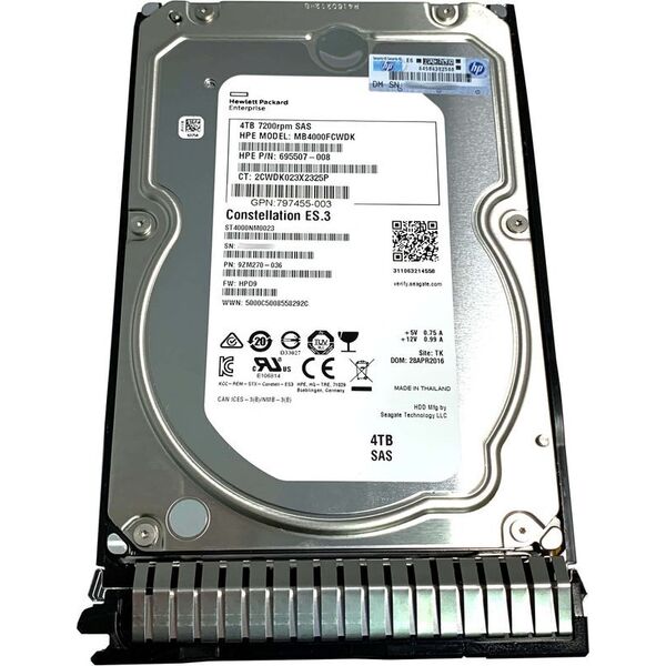 Dysk serwerowy HP 4TB 3.5'' SAS-2 (6Gb/s)  (695842-001)