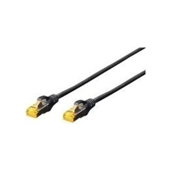 Digitus Patchcord - RJ-45 (M) 50 cm - SFTP - CAT 6a - Czarny (DK-1644-A-005 / BL)