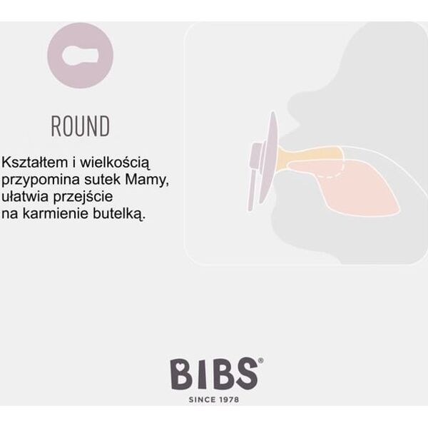 Σαλιάρες BIBS COLOR FOSSIL GREY M Hevea Rubber καταπραϋντική πιπίλα 11460974 5713795237005
