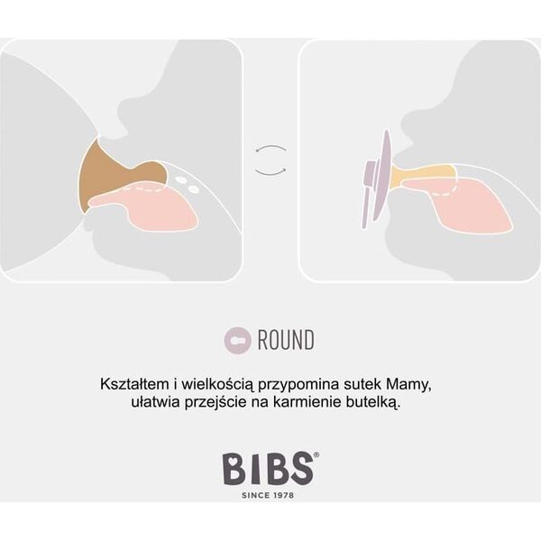 Σαλιάρες BIBS COLOR FOSSIL GREY M Hevea Rubber καταπραϋντική πιπίλα 11460974 5713795237005