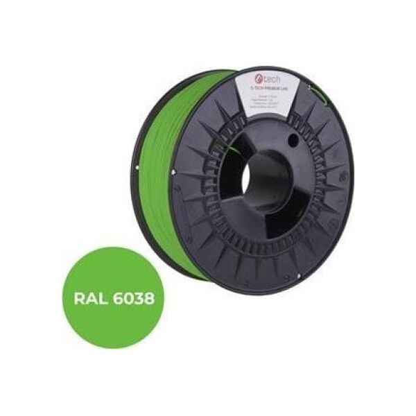 Bestway Filament for C-TECH PREMIUM LINE 3D printer, ABS, RAL6038, 1,75mm, 1kg, Luminousgreen 13549663 8594125014278