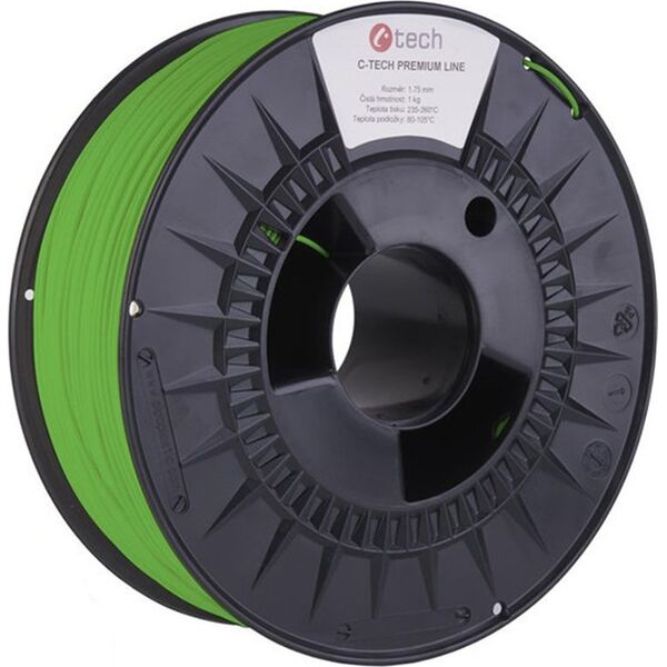 Bestway Filament for C-TECH PREMIUM LINE 3D printer, ABS, RAL6038, 1,75mm, 1kg, Luminousgreen 13549663 8594125014278