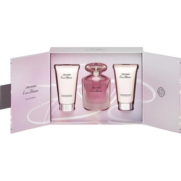 Σετ Shiseido Shiseido: Ever Bloom, Eau De Toilette, για γυναίκες, 50 ml + Ever Bloom, Ενυδατική, Λοσιόν σώματος, 50 ml + Ever Bloom, Ενυδατική, Αφρόλουτρο, 50 ml για γυναίκες 13787821 3598380033178
