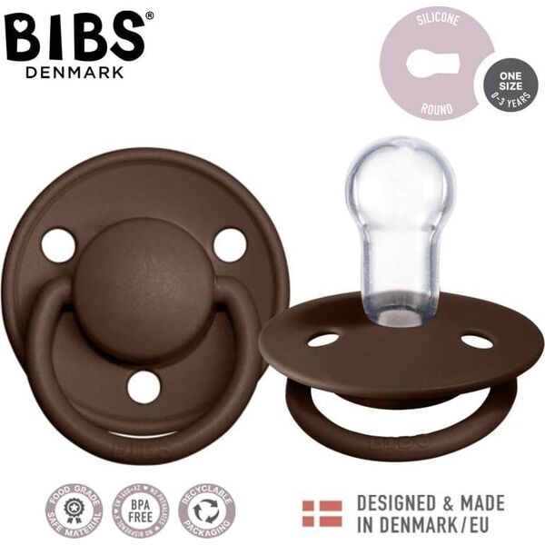Σαλιάρες BIBS DE LUX MOCHA ONE SIZE Πιπίλα σιλικόνης 9243160 5713795194643