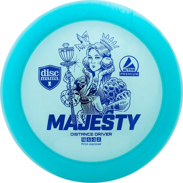 Discmania Blue Diskgolfo diskas Distance Driver MAJESTY Active Premium Mėlyna 13412843 6430074952686