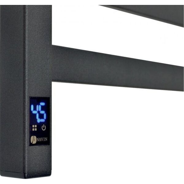 Navin Electric towel dryer Siluet Quadro 160*1000 Digital right black 12-217050-0110
